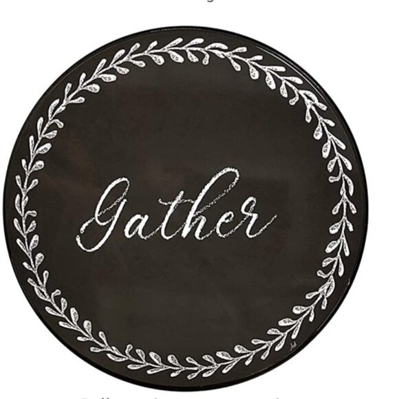 Range Kleen Range Covers Chalkboard Farmhouse Style Black White 4 piece set - Picture 4 of 10